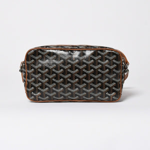 極美品 GOYARD ゴヤール カップヴェールPM ショルダーバッグ ブラウン PVC レザー シルバー金具 中古 4a010239