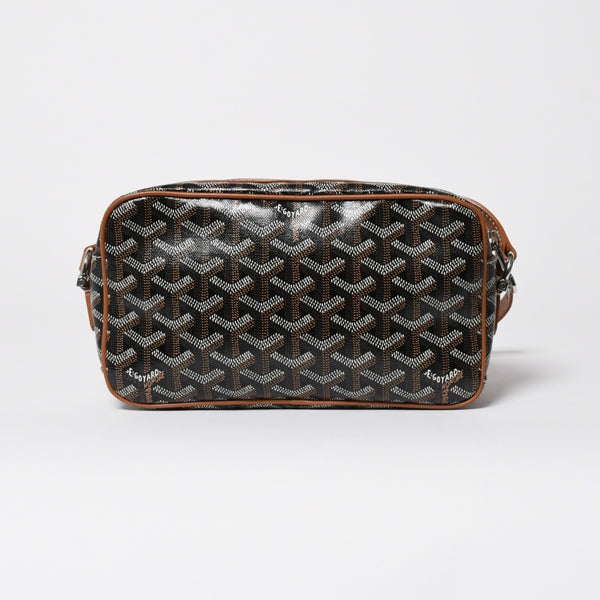 極美品 GOYARD ゴヤール カップヴェールPM ショルダーバッグ ブラウン PVC レザー シルバー金具 中古 4a010239