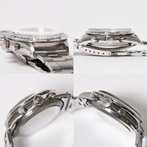 ROLEX ロレックス デイトナ 腕時計 6262 重量約72.67g ポールニューマンダイヤル 白パンダ文字盤 手巻き リベットブレス 美品 中古 4a010532
