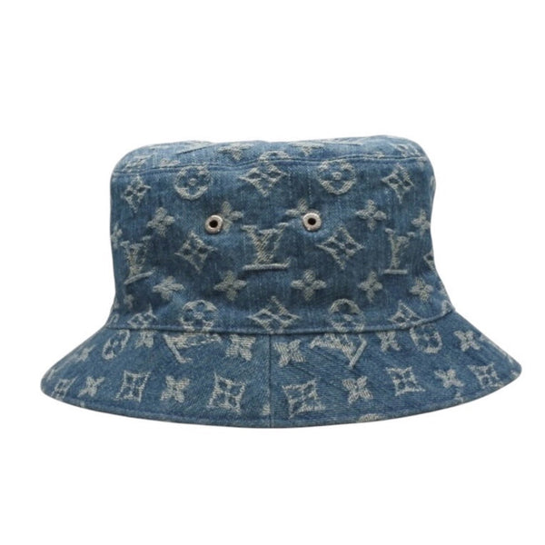 LOUIS VUITTON ルイヴィトン モノグラムデニム バケットハット LV ハット デニム ブルー M78772 美品 中古 4a000923
