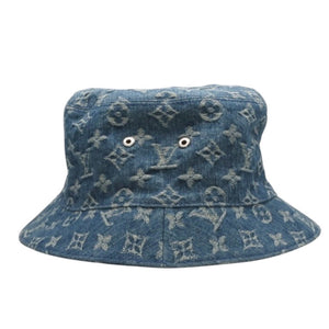 LOUIS VUITTON ルイヴィトン モノグラムデニム バケットハット LV ハット デニム ブルー M78772 美品 中古 4a000923