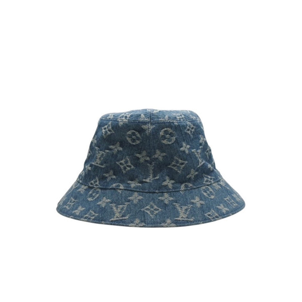 LOUIS VUITTON ルイヴィトン モノグラムデニム バケットハット LV ハット デニム ブルー M78772 美品 中古 4a000923