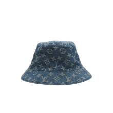 画像をギャラリービューアに読み込む, LOUIS VUITTON ルイヴィトン モノグラムデニム バケットハット LV ハット デニム ブルー M78772 美品 中古 4a000923