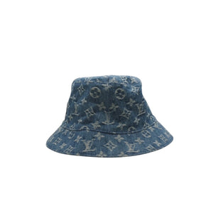 LOUIS VUITTON ルイヴィトン モノグラムデニム バケットハット LV ハット デニム ブルー M78772 美品 中古 4a000923