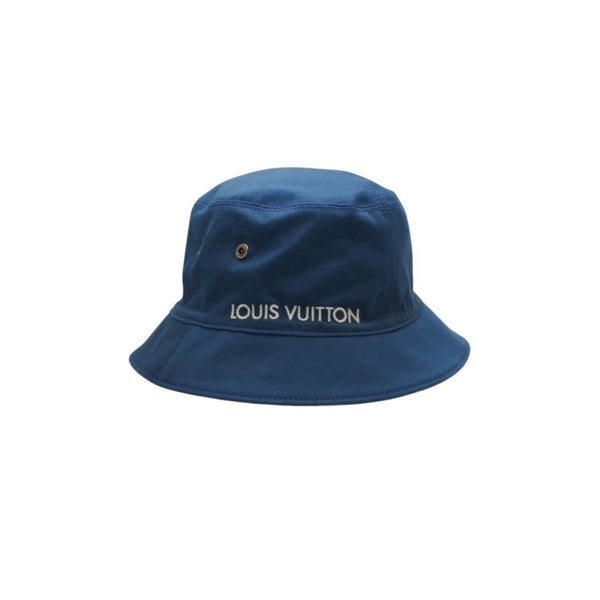 LOUIS VUITTON ルイヴィトン モノグラムデニム バケットハット LV ハット デニム ブルー M78772 美品 中古 4a000923