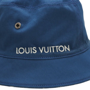 LOUIS VUITTON ルイヴィトン モノグラムデニム バケットハット LV ハット デニム ブルー M78772 美品 中古 4a000923