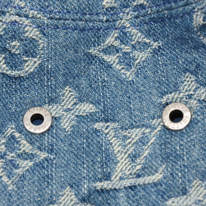 LOUIS VUITTON ルイヴィトン モノグラムデニム バケットハット LV ハット デニム ブルー M78772 美品 中古 4a000923