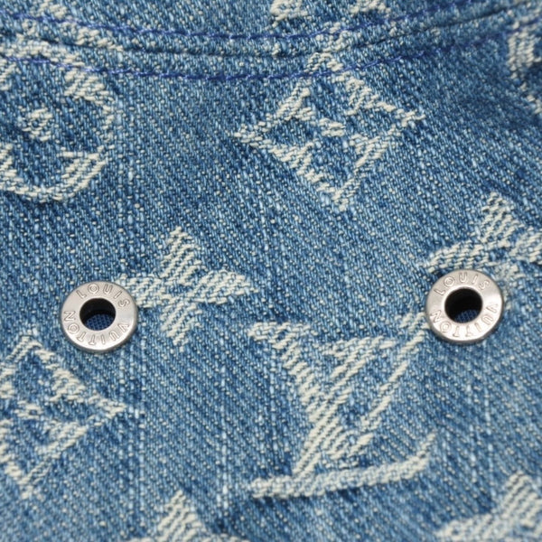 LOUIS VUITTON ルイヴィトン モノグラムデニム バケットハット LV ハット デニム ブルー M78772 美品 中古 4a000923