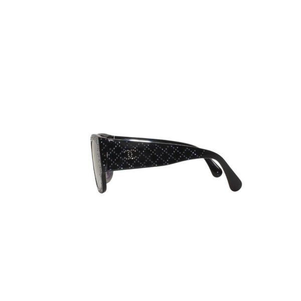 新品同様 CHANEL シャネル サングラス アイウェア 5421-B-A c.1426/4L サイズ53□21 135 ココマーク ラインストーン ネイビー 中古 4a001076