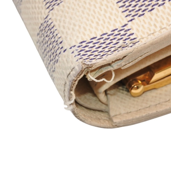 LOUIS VUITTON ルイヴィトン ダミエアズール ポルトフォイユ・ヴィエノワ N61676 二つ折り財布 良品 中古 4a001031