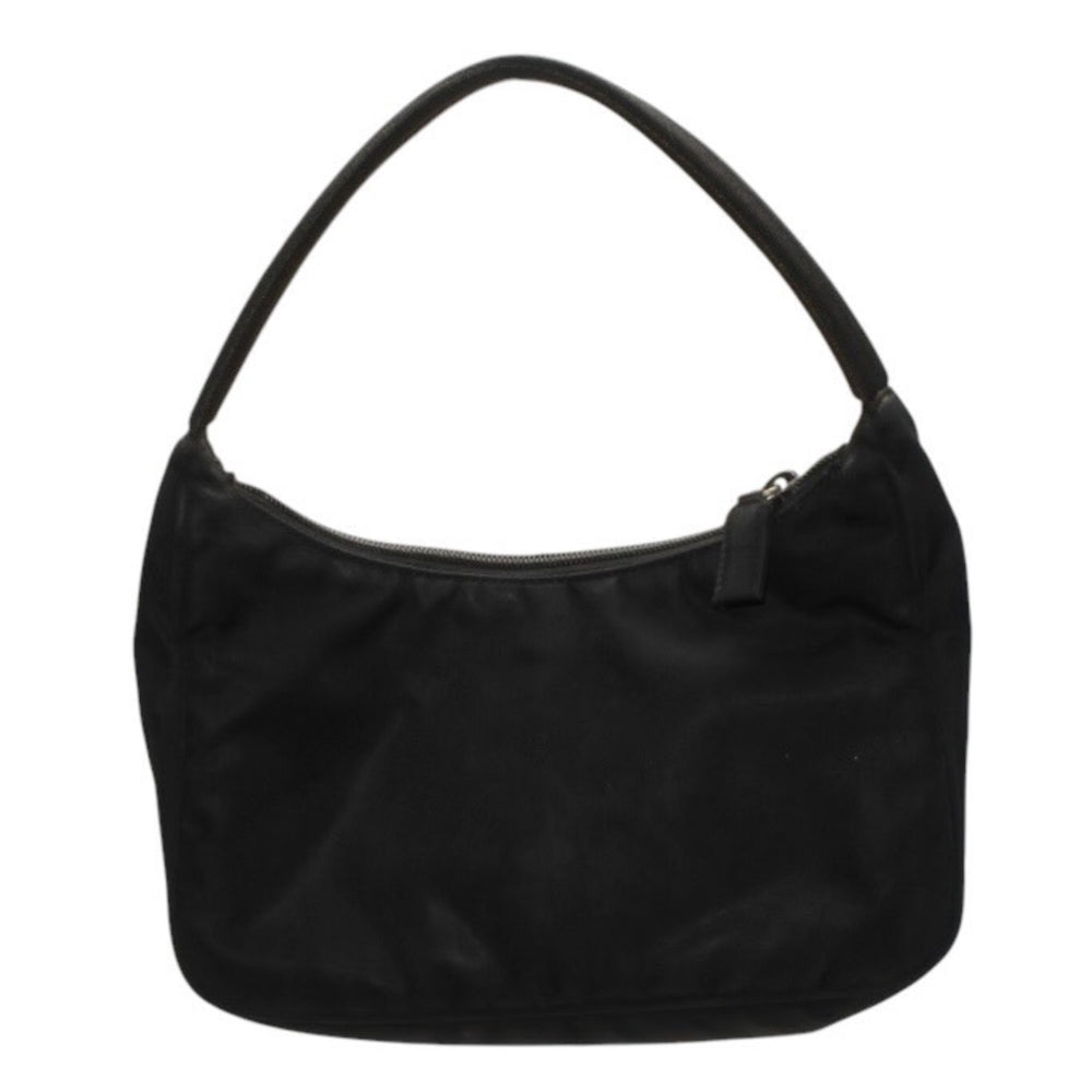 PRADA プラダ ホーボー ワンショルダーバッグ MV515 トライアングルロゴ 三角ロゴプレート ナイロンブラック 美品 中古 4a000860
