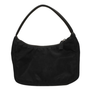 PRADA プラダ ホーボー ワンショルダーバッグ MV515 トライアングルロゴ 三角ロゴプレート ナイロンブラック 美品 中古 4a000860
