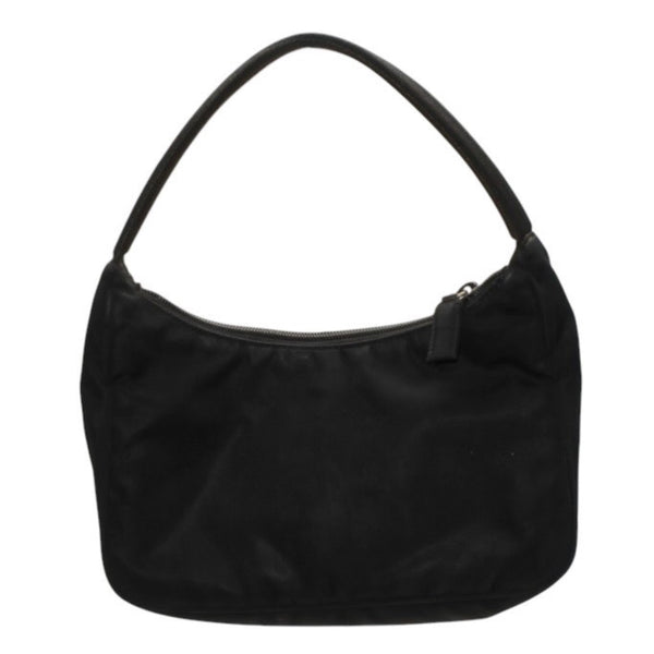 PRADA プラダ ホーボー ワンショルダーバッグ MV515 トライアングルロゴ 三角ロゴプレート ナイロンブラック 美品 中古 4a000860