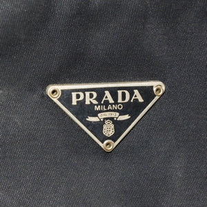 PRADA プラダ ホーボー ワンショルダーバッグ MV515 トライアングルロゴ 三角ロゴプレート ナイロンブラック 美品 中古 4a000860