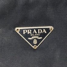 画像をギャラリービューアに読み込む, PRADA プラダ ホーボー ワンショルダーバッグ MV515 トライアングルロゴ 三角ロゴプレート ナイロンブラック 美品 中古 4a000860