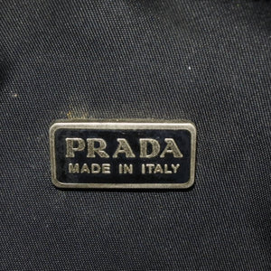 PRADA プラダ ホーボー ワンショルダーバッグ MV515 トライアングルロゴ 三角ロゴプレート ナイロンブラック 美品 中古 4a000860