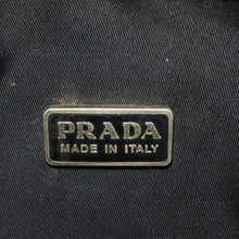 画像をギャラリービューアに読み込む, PRADA プラダ ホーボー ワンショルダーバッグ MV515 トライアングルロゴ 三角ロゴプレート ナイロンブラック 美品 中古 4a000860