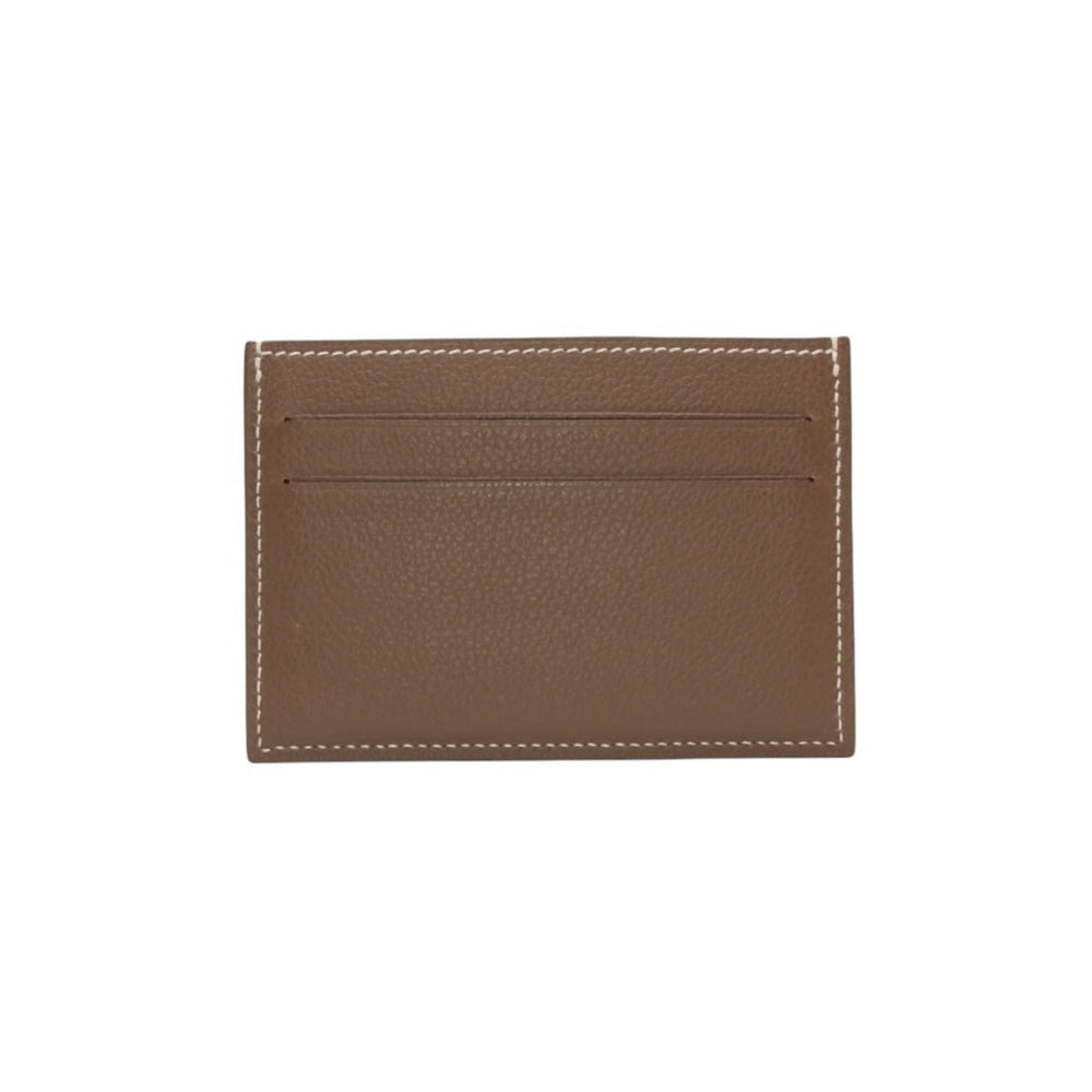 新品未使用 HERMES エルメス ヴォースイフト シチズン ツイル カードケース 名刺入れ エトゥープ K刻印 中古 4a000980