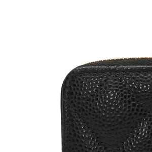 New and unused CHANEL Classic Zip Coin Case Coin Purse AP0216 Random Number Coco Mark Grained Calfskin Used 4a000468