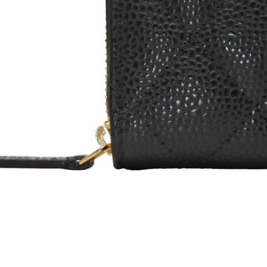New and unused CHANEL Classic Zip Coin Case Coin Purse AP0216 Random Number Coco Mark Grained Calfskin Used 4a000468