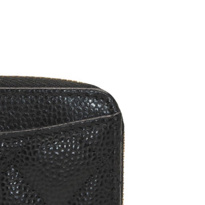 New and unused CHANEL Classic Zip Coin Case Coin Purse AP0216 Random Number Coco Mark Grained Calfskin Used 4a000468