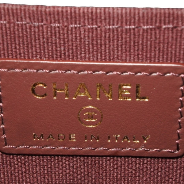 New and unused CHANEL Classic Zip Coin Case Coin Purse AP0216 Random Number Coco Mark Grained Calfskin Used 4a000468