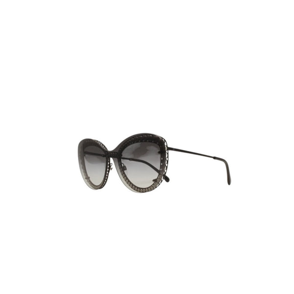 CHANEL シャネル サングラス 4326-H 101/S6 140 Black ブラック フォクシーモデル Eyewear 美品 中古 4a001030