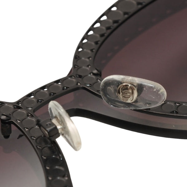 CHANEL シャネル サングラス 4326-H 101/S6 140 Black ブラック フォクシーモデル Eyewear 美品 中古 4a001030