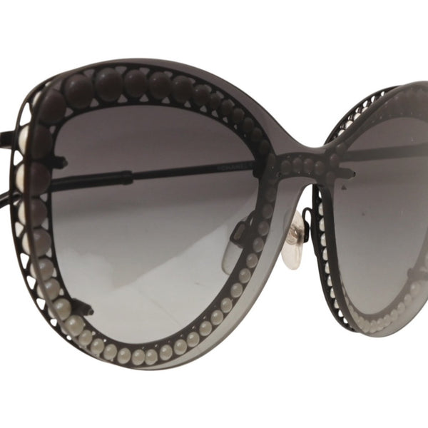 CHANEL シャネル サングラス 4326-H 101/S6 140 Black ブラック フォクシーモデル Eyewear 美品 中古 4a001030
