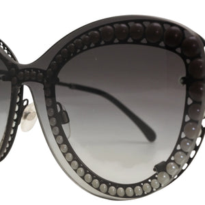 CHANEL シャネル サングラス 4326-H 101/S6 140 Black ブラック フォクシーモデル Eyewear 美品 中古 4a001030