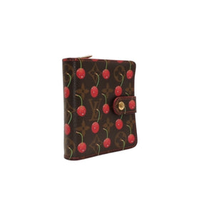 LOUIS VUITTON ルイヴィトン 二つ折り財布 コンパクトジップ さくらんぼ 村上隆 モノグラム M95005 美品 中古 4a000836
