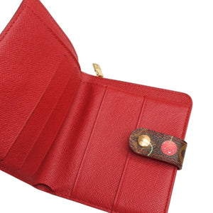 LOUIS VUITTON ルイヴィトン 二つ折り財布 コンパクトジップ さくらんぼ 村上隆 モノグラム M95005 美品 中古 4a000836