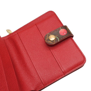 LOUIS VUITTON ルイヴィトン 二つ折り財布 コンパクトジップ さくらんぼ 村上隆 モノグラム M95005 美品 中古 4a000836
