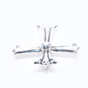 極美品 CHROME HEARTS クロムハーツ ラージクロス チャーム ペンダント トップ 重量約 33.0 g シルバー925 中古 4a010500