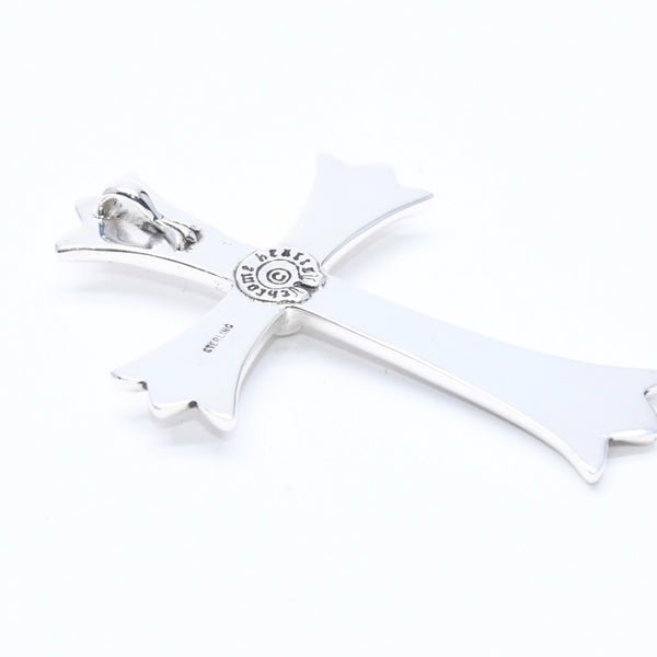 極美品 CHROME HEARTS クロムハーツ ラージクロス チャーム ペンダント トップ 重量約 33.0 g シルバー925 中古 4a010500