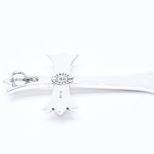 極美品 CHROME HEARTS クロムハーツ ラージクロス チャーム ペンダント トップ 重量約 33.0 g シルバー925 中古 4a010500