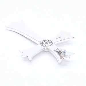 極美品 CHROME HEARTS クロムハーツ ラージクロス チャーム ペンダント トップ 重量約 33.0 g シルバー925 中古 4a010500