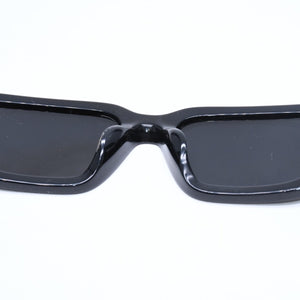 極美品 PRADA プラダ サングラス アイウェア トライアングルロゴ ブラック シルバー SPR09Z-F サイズ55◻︎17 中古 4a010037