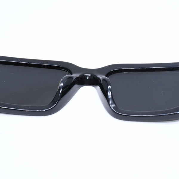 極美品 PRADA プラダ サングラス アイウェア トライアングルロゴ ブラック シルバー SPR09Z-F サイズ55◻︎17 中古 4a010037