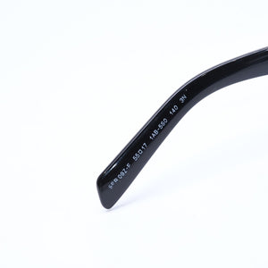 極美品 PRADA プラダ サングラス アイウェア トライアングルロゴ ブラック シルバー SPR09Z-F サイズ55◻︎17 中古 4a010037