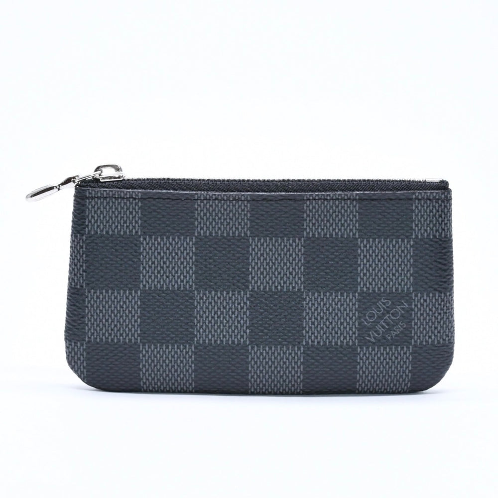新品同様品 LOUIS VUITTON ルイヴィトン 財布 コインケース ブラック グレー ダミエグラフィット N60155 中古 4a009751
