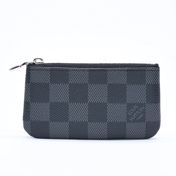 新品同様品 LOUIS VUITTON ルイヴィトン 財布 コインケース ブラック グレー ダミエグラフィット N60155 中古 4a009751