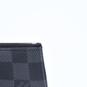 新品同様品 LOUIS VUITTON ルイヴィトン 財布 コインケース ブラック グレー ダミエグラフィット N60155 中古 4a009751