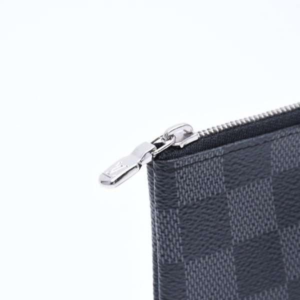 新品同様品 LOUIS VUITTON ルイヴィトン 財布 コインケース ブラック グレー ダミエグラフィット N60155 中古 4a009751
