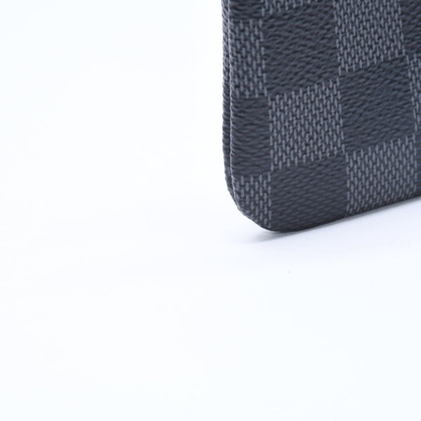 新品同様品 LOUIS VUITTON ルイヴィトン 財布 コインケース ブラック グレー ダミエグラフィット N60155 中古 4a009751