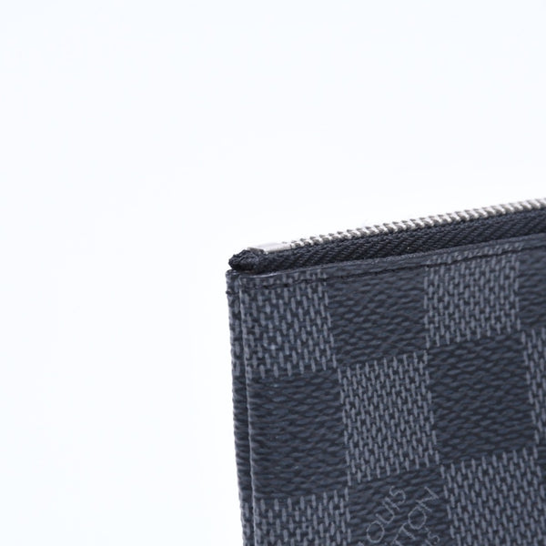 新品同様品 LOUIS VUITTON ルイヴィトン 財布 コインケース ブラック グレー ダミエグラフィット N60155 中古 4a009751