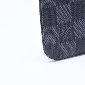 新品同様品 LOUIS VUITTON ルイヴィトン 財布 コインケース ブラック グレー ダミエグラフィット N60155 中古 4a009751