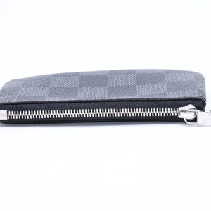 新品同様品 LOUIS VUITTON ルイヴィトン 財布 コインケース ブラック グレー ダミエグラフィット N60155 中古 4a009751