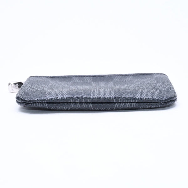 新品同様品 LOUIS VUITTON ルイヴィトン 財布 コインケース ブラック グレー ダミエグラフィット N60155 中古 4a009751