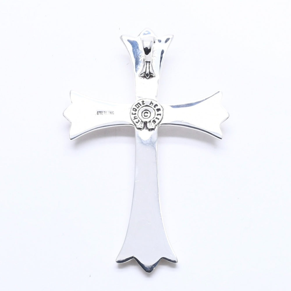 極美品 CHROME HEARTS クロムハーツ ラージクロス チャーム ペンダント トップ 重量約 33.0 g シルバー925 中古 4a010500